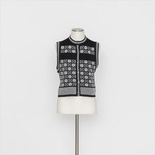 将图片加载到图库查看器，格子柄 ニットベスト5252324H
