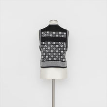 将图片加载到图库查看器，格子柄 ニットベスト5252324H
