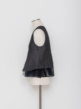 Load image into Gallery viewer, 5255014H Denim switching short vest
