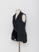 Load image into Gallery viewer, 5255024H Tulle mix switching flare vest
