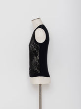 画像をギャラリービューアに読み込む, 5255030A 花柄レース刺繍ノースリーブプルオーバー
