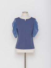 画像をギャラリービューアに読み込む, 5255033A 袖シフォンエレガントTシャツ
