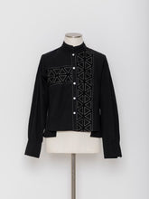 画像をギャラリービューアに読み込む, 5255034O 幾何柄刺繍ブラウス
