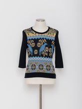 Load image into Gallery viewer, 5255103A Bird Jacquard Knit Pullover

