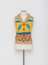 画像をギャラリービューアに読み込む, 5255104H バードジャカードニットベスト
