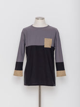 Load image into Gallery viewer, 5255110A Color block semi-long length knit

