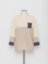 Load image into Gallery viewer, 5255110A Color block semi-long length knit
