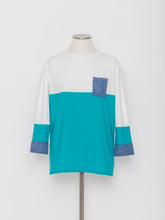 Load image into Gallery viewer, 5255110A Color block semi-long length knit

