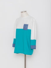 Load image into Gallery viewer, 5255110A Color block semi-long length knit
