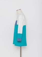 Load image into Gallery viewer, 5255110A Color block semi-long length knit
