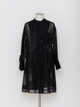 画像をギャラリービューアに読み込む, 5255233C コットンオーガンジー ロングブラウス
