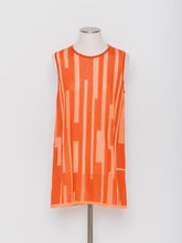 画像をギャラリービューアに読み込む, 5255313H 幾何柄ニットノースリーブロング
