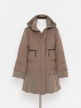 画像をギャラリービューアに読み込む, 5262412D 異素材切替 フーデッドダウンコート
